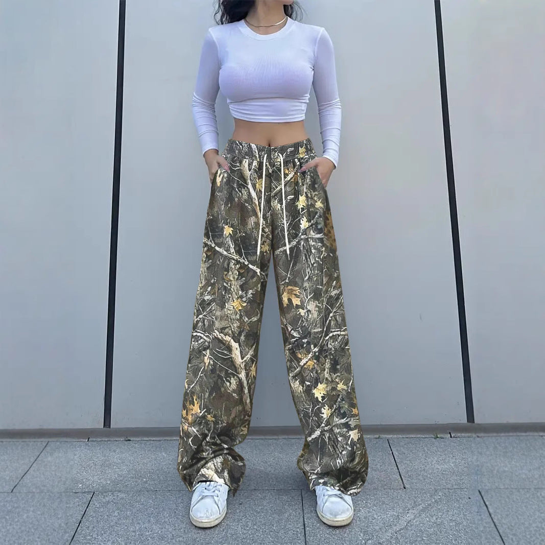 Damen Bequeme Cargohose im angesagten Camouflage-Design Drune