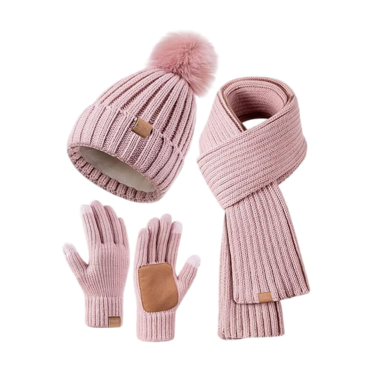 Drune | Lässiger Winter Stilvolles 3-teiliges Set für Frauen