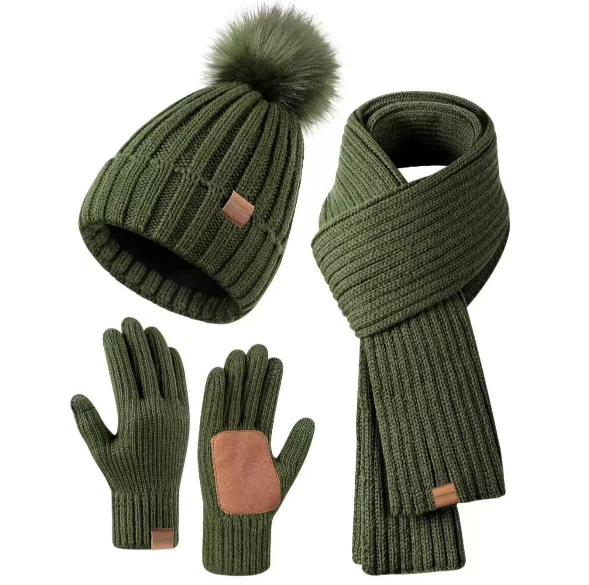 Drune | Lässiger Winter Stilvolles 3-teiliges Set für Frauen