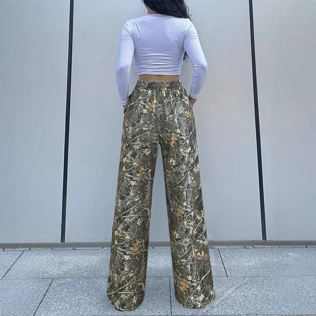 Damen Bequeme Cargohose im angesagten Camouflage-Design Drune