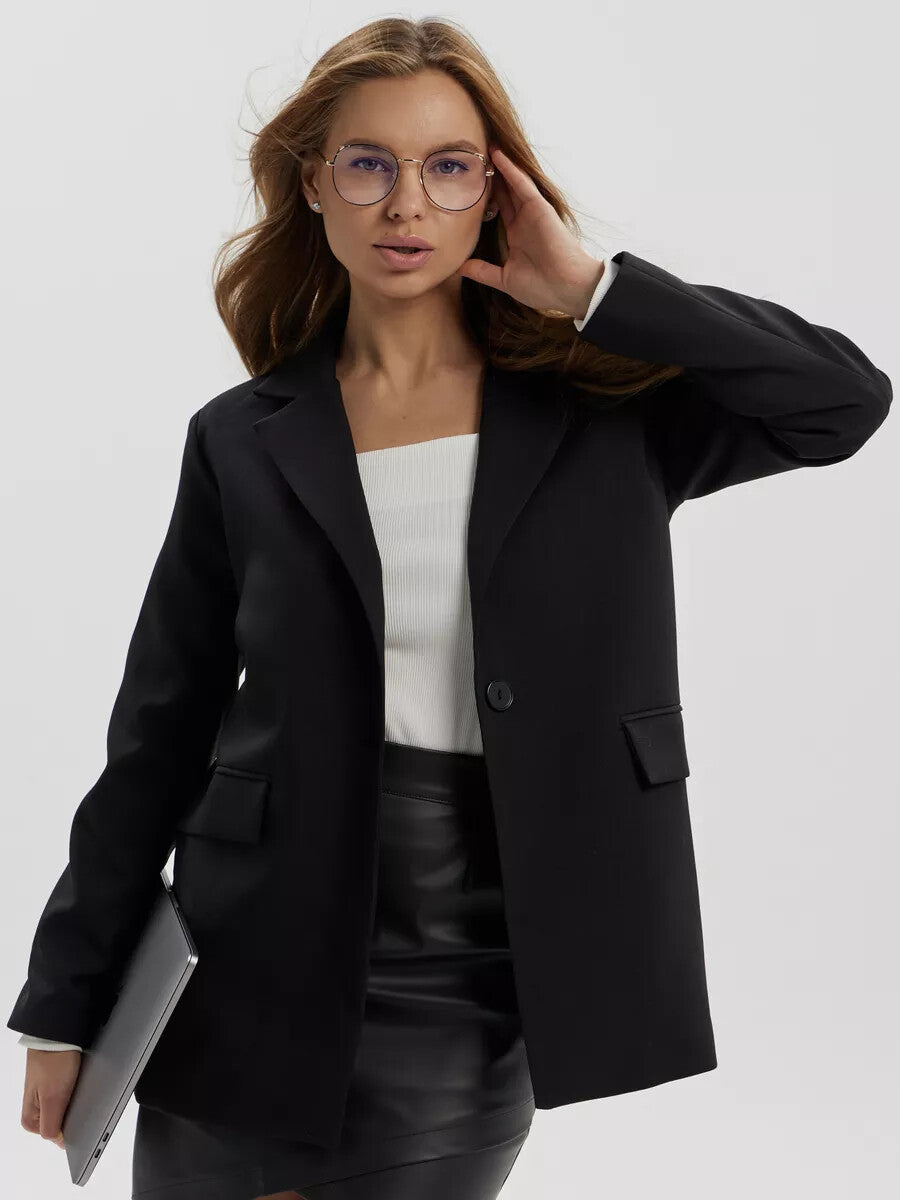 Damen eleganter, taillierter Blazer im modernen Schnitt Drune