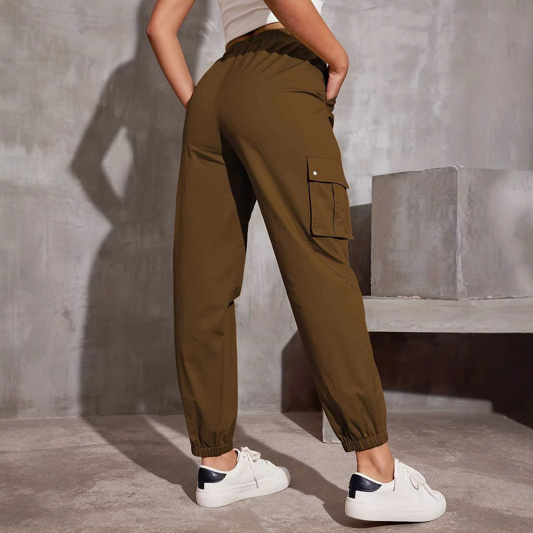 Damen Cargo-Hose mit elastischem Bund und praktischen Seitentaschen Drune