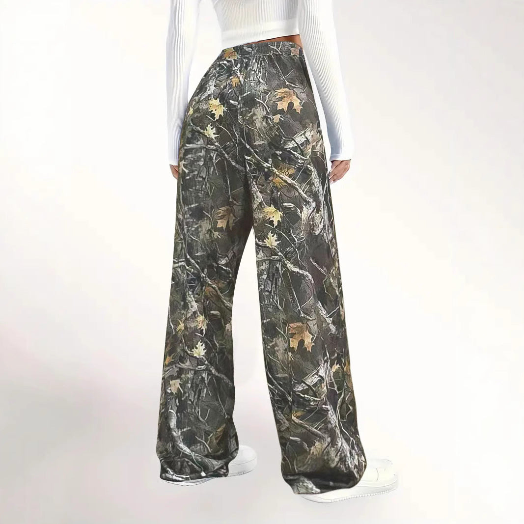 Damen Bequeme Cargohose im angesagten Camouflage-Design Drune