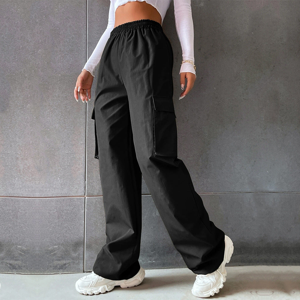 Damen Cargo-Hose mit elastischem Bund und seitlichen Taschen Drune