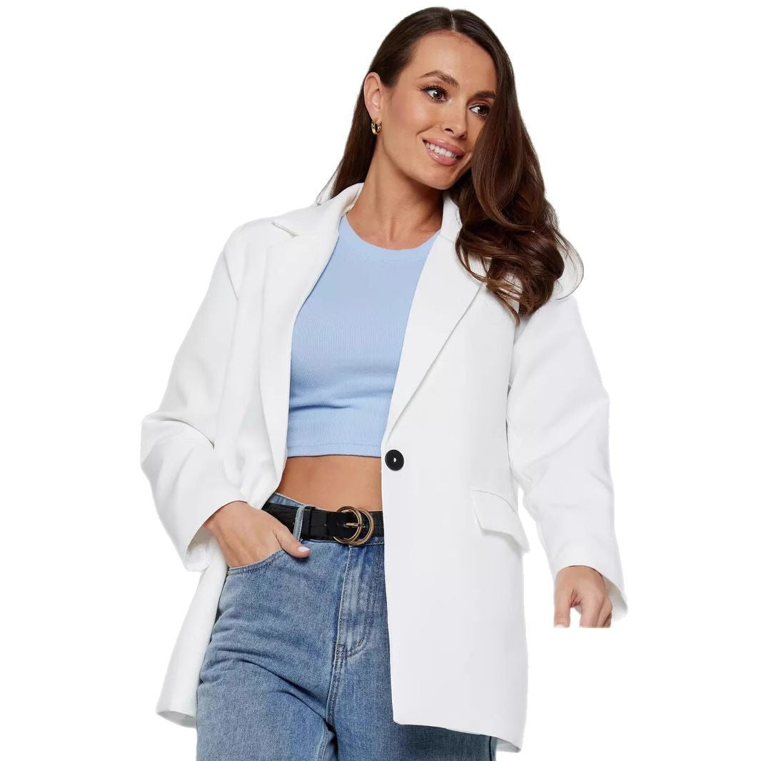 Damen eleganter, taillierter Blazer im modernen Schnitt Drune