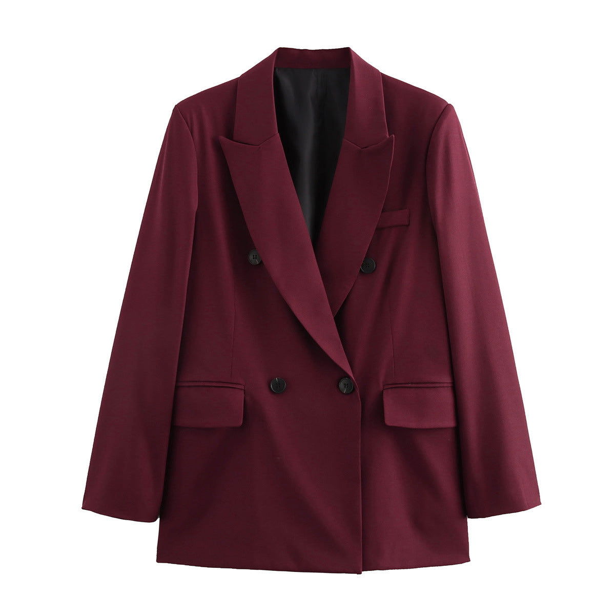 Damen Doppelt geöffneter Blazer mit elegantem Schnitt und feinen Details Drune
