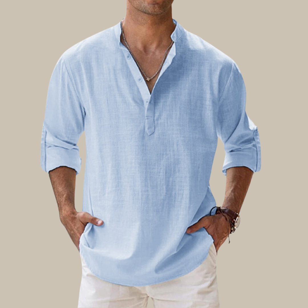 Camicia da uomo in lino Premium