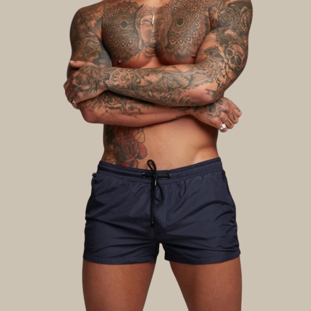 Drune | Schnell Trocknende Kurze Badehose Mit Stretch