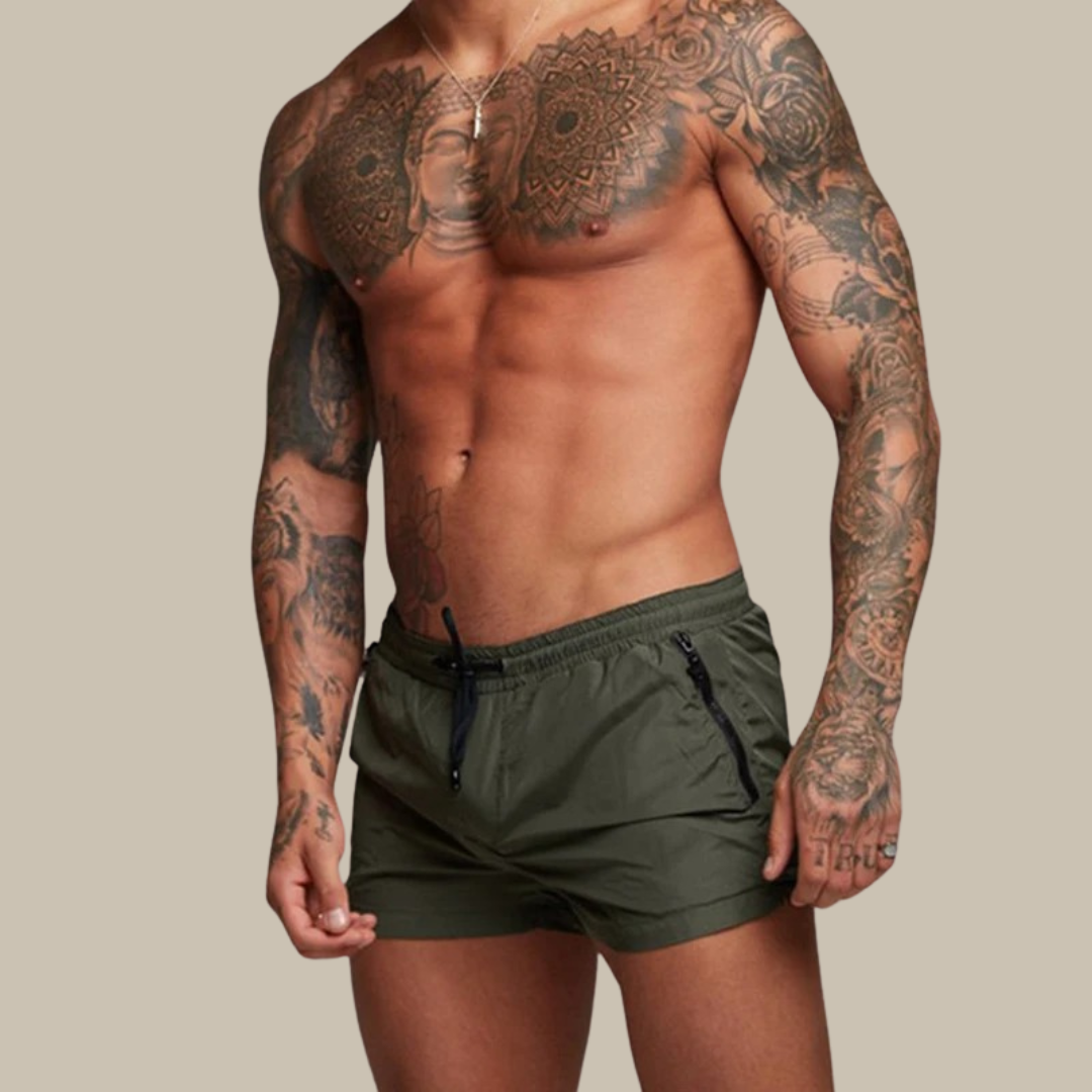 Drune | Schnell Trocknende Kurze Badehose Mit Stretch