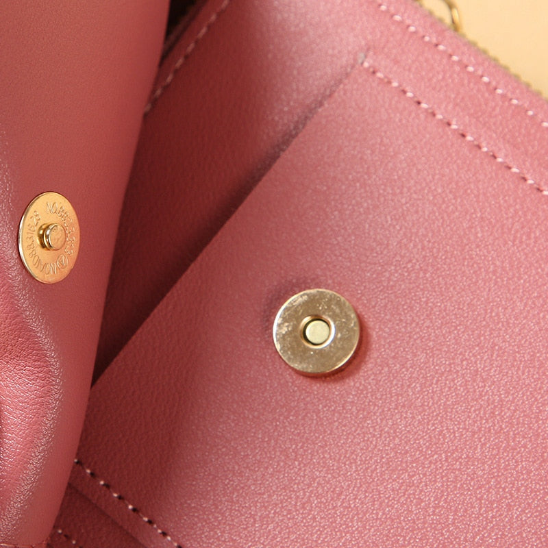 Drune Leder Smartphone Clutch | Damen Handtasche mit Touchscreen-Fenster