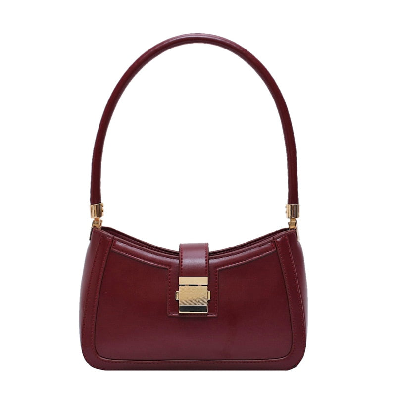 Drune Stilvolle Linke Schultertasche | Damen Designer Handtasche mit Reißverschluss
