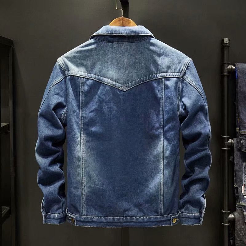Giacca invernale da uomo in denim