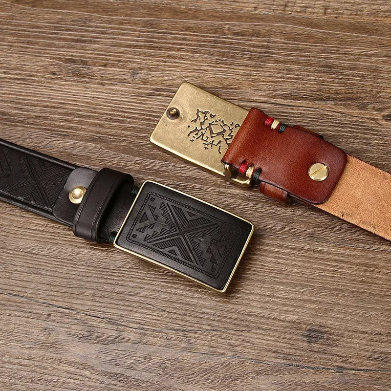 Drune | Gürtel Mit Einzigartigem Design Für Jedes Outfit Aus Rindleder