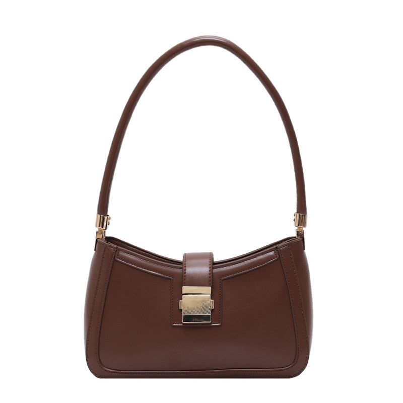 Drune Stilvolle Linke Schultertasche | Damen Designer Handtasche mit Reißverschluss