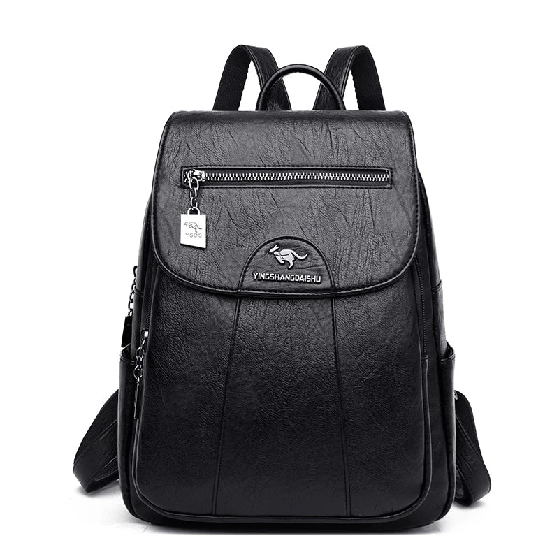 Drune | Diebstahlsicherer Lederrucksack Mit Großem Fassungsvermögen Für Damen