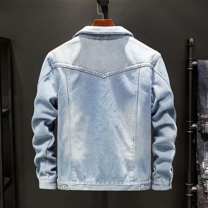 Giacca invernale da uomo in denim