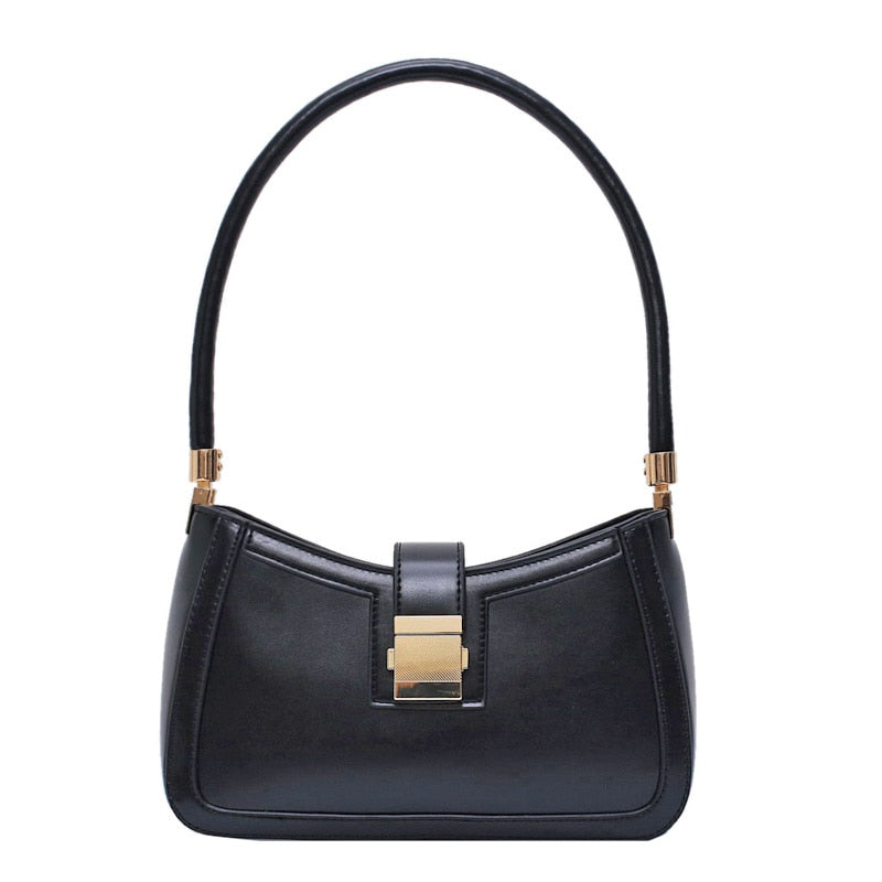 Drune Stilvolle Linke Schultertasche | Damen Designer Handtasche mit Reißverschluss