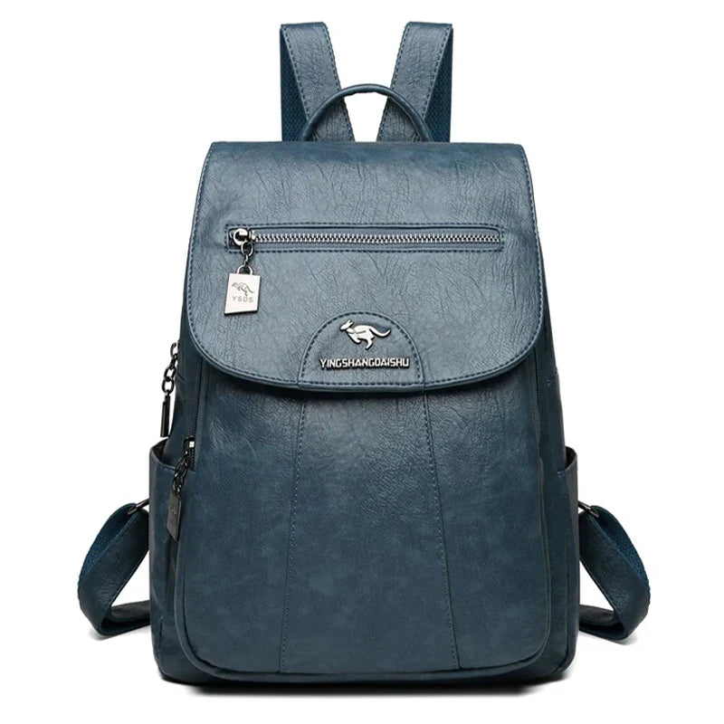 Drune | Diebstahlsicherer Lederrucksack Mit Großem Fassungsvermögen Für Damen