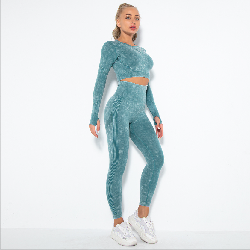 Drune | Sportliches Set Mit Crop Top Und High Waist Leggings