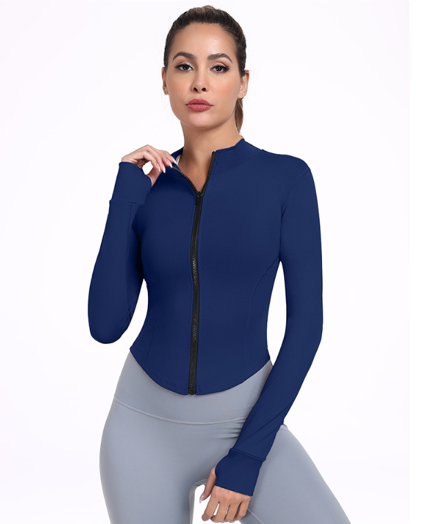 Drune | Schwarze Damen Yoga Jacke | Slim Fit und Bequem