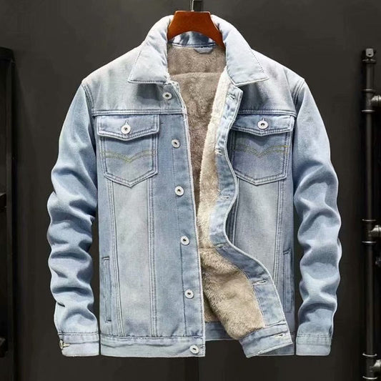 Giacca invernale da uomo in denim