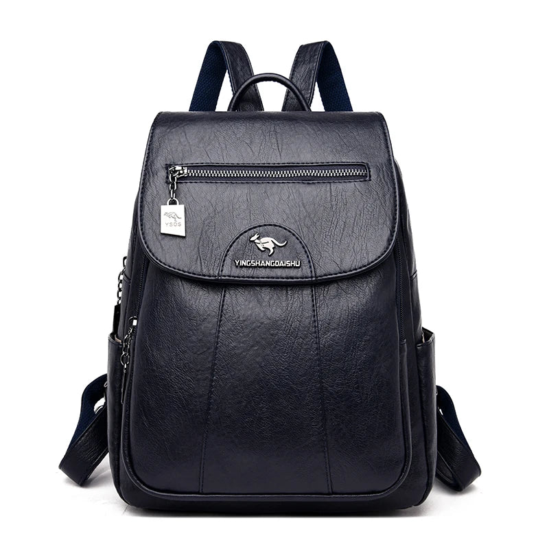 Drune | Diebstahlsicherer Lederrucksack Mit Großem Fassungsvermögen Für Damen