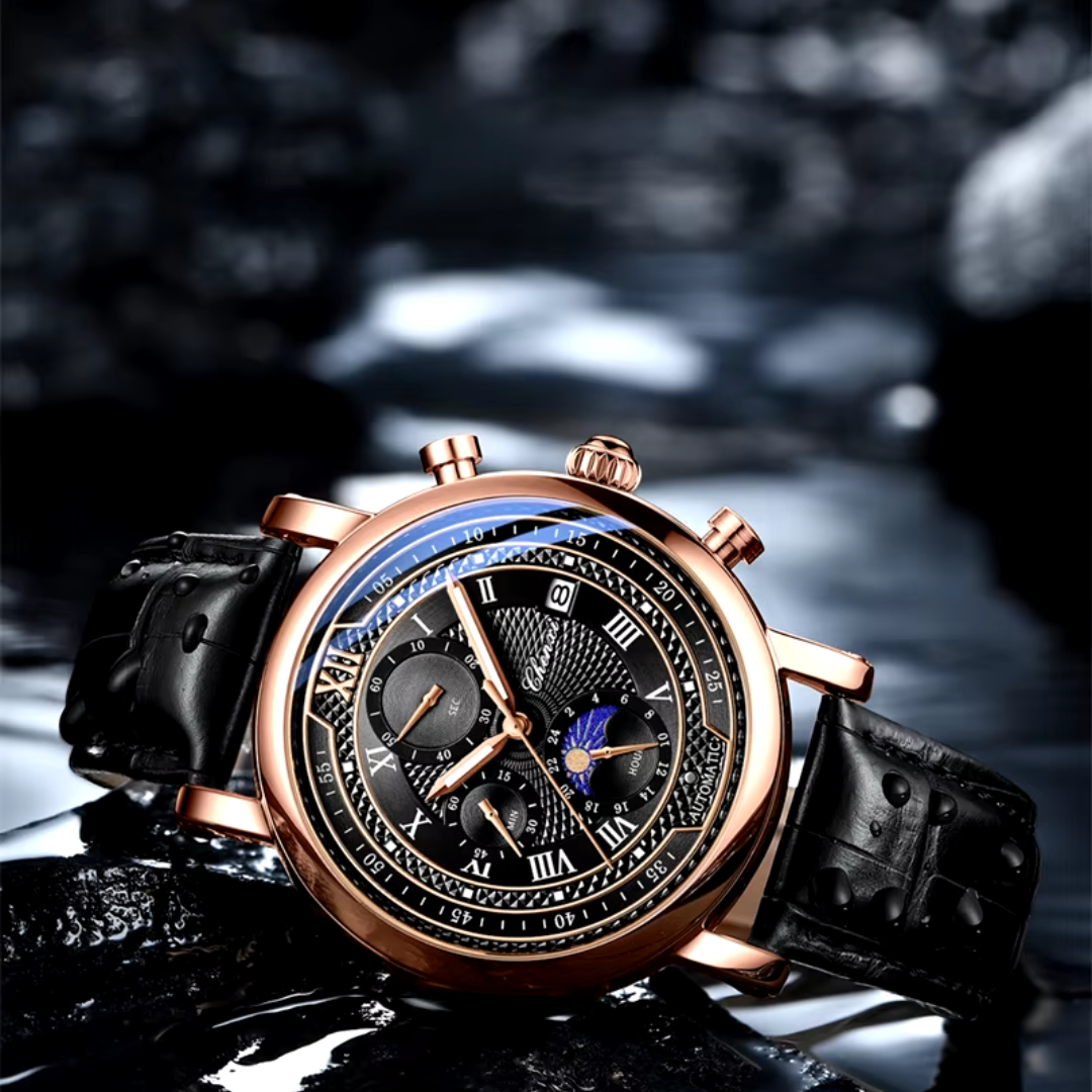 Drune | Herren Armbanduhr Mit Lederarmband