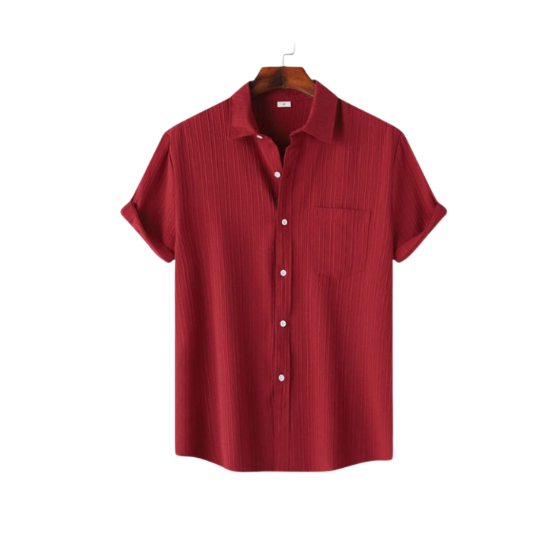Camicia estiva Geld - Stile casual - Design senza cuciture - Tessuto elasticizzato
