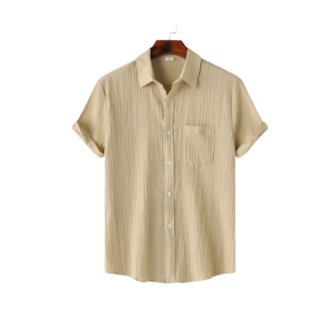 Camicia estiva Geld - Stile casual - Design senza cuciture - Tessuto elasticizzato