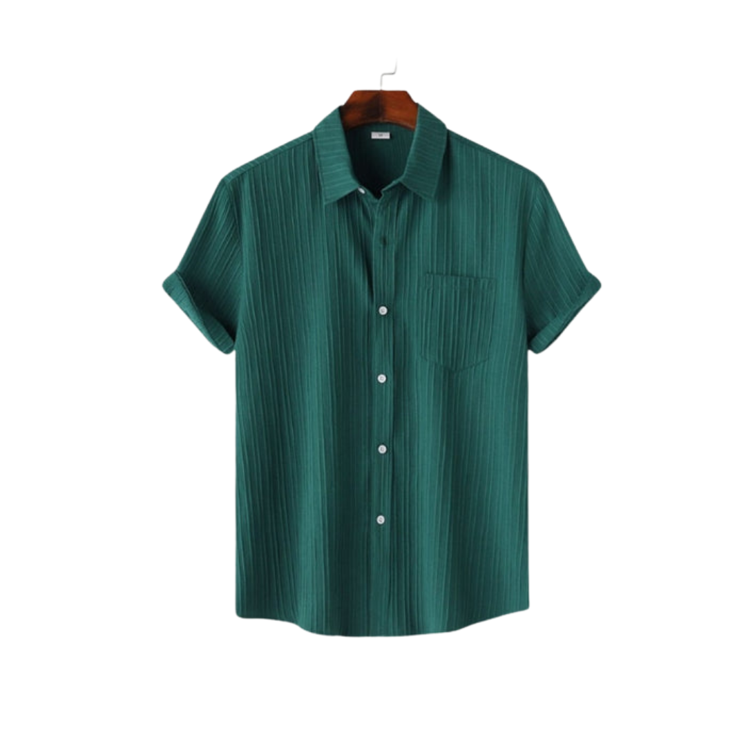 Camicia estiva Geld - Stile casual - Design senza cuciture - Tessuto elasticizzato