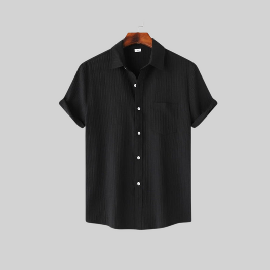 Camicia estiva Geld - Stile casual - Design senza cuciture - Tessuto elasticizzato