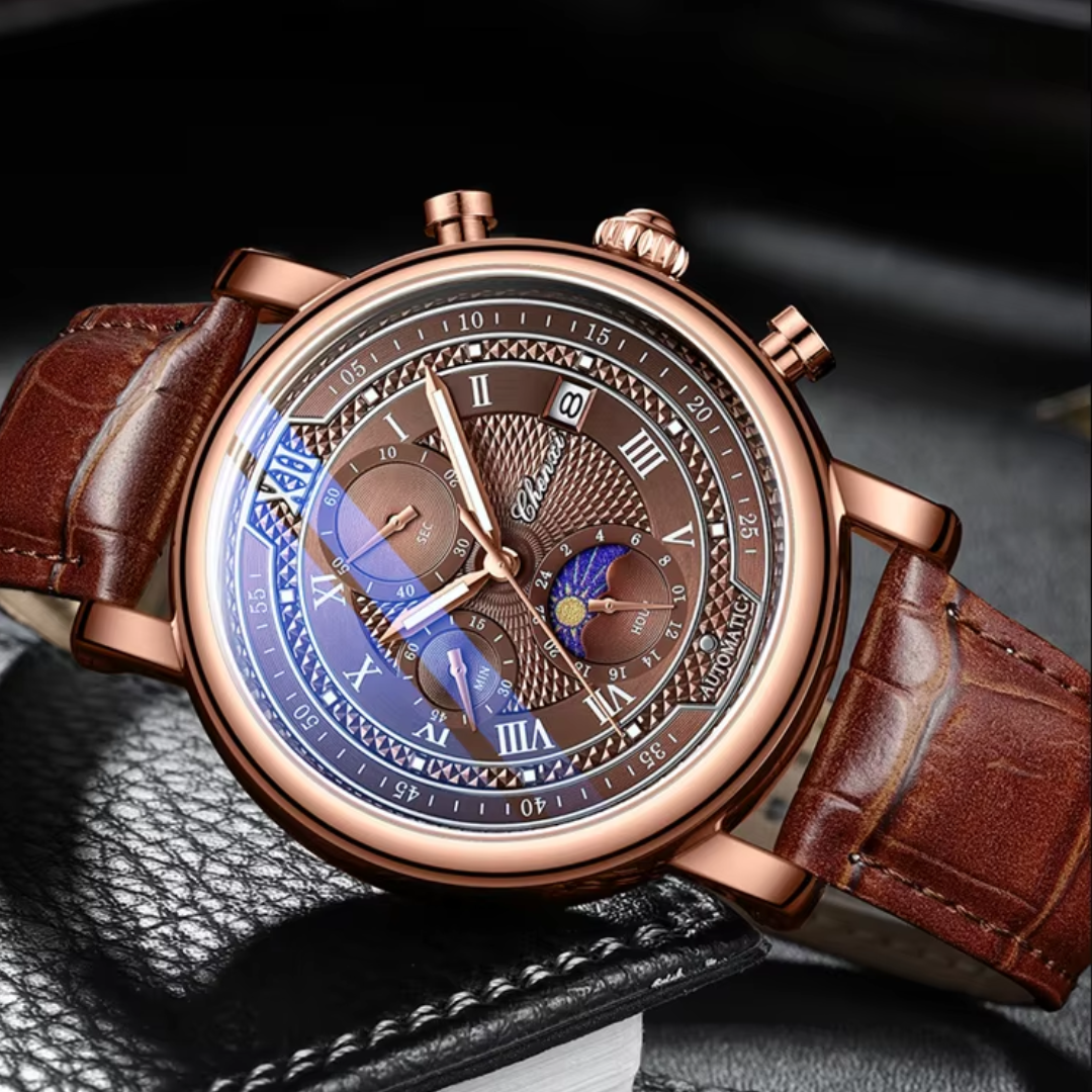 Drune | Herren Armbanduhr Mit Lederarmband