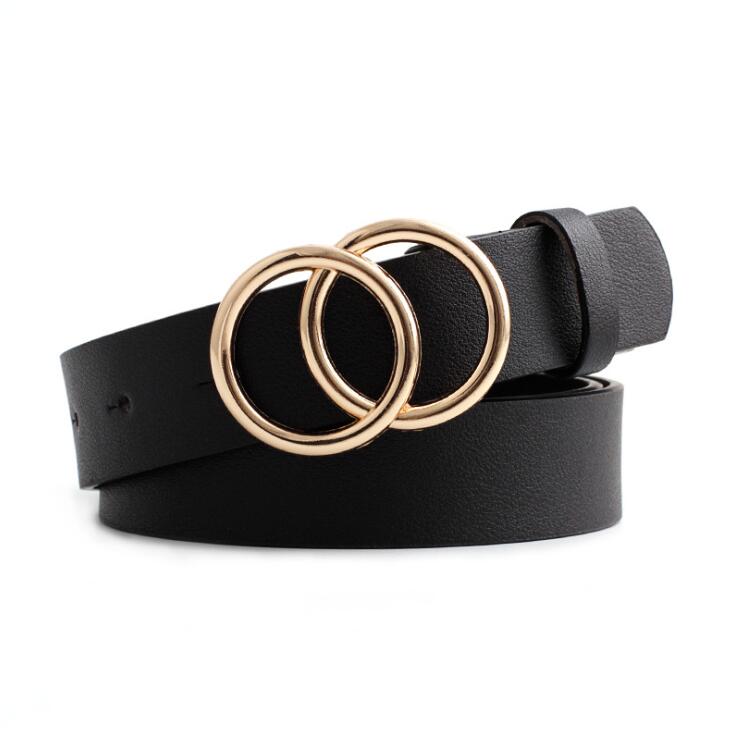 Beltona - Damen-Ledergürtel mit O-Ring-Schnalle