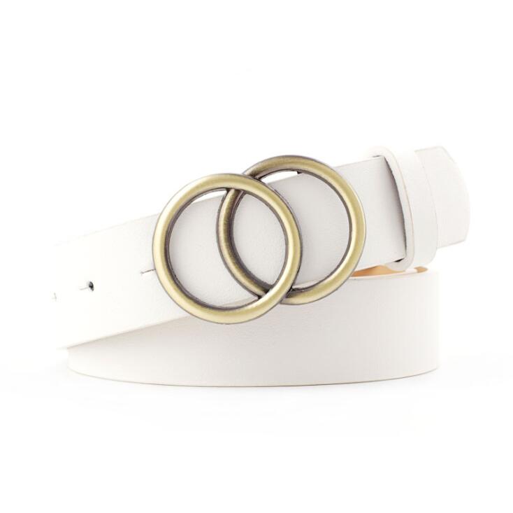 Beltona - Damen-Ledergürtel mit O-Ring-Schnalle