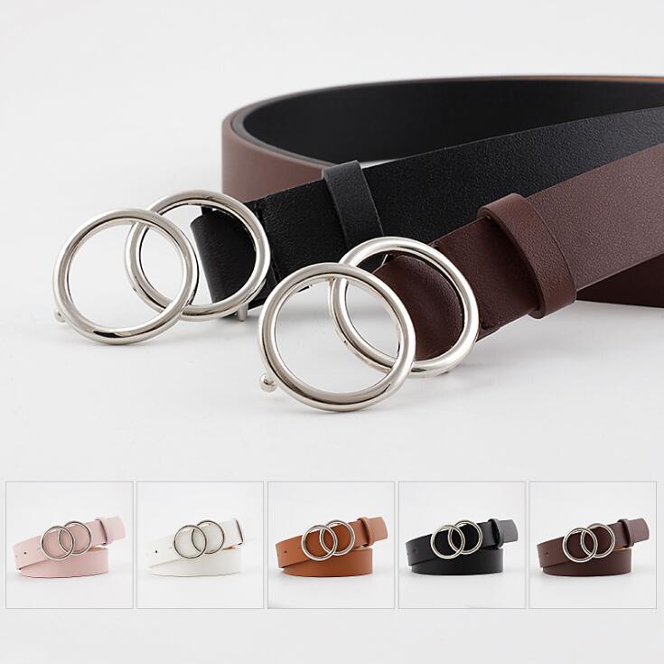Beltona - Damen-Ledergürtel mit O-Ring-Schnalle