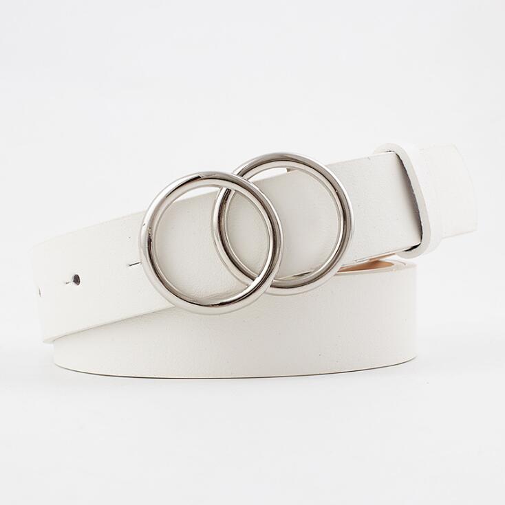 Beltona - Damen-Ledergürtel mit O-Ring-Schnalle
