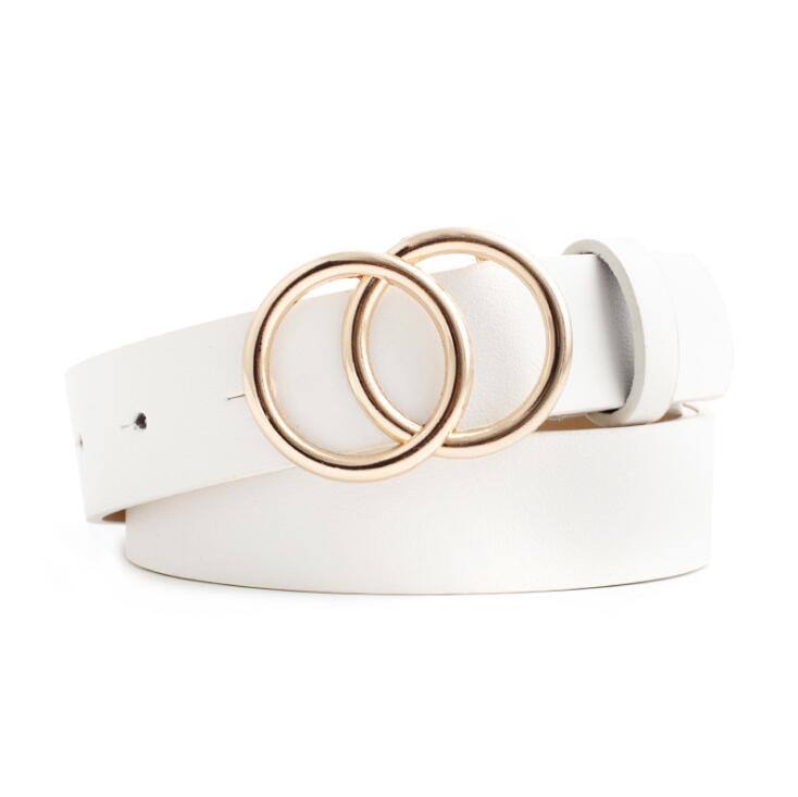 Beltona - Damen-Ledergürtel mit O-Ring-Schnalle