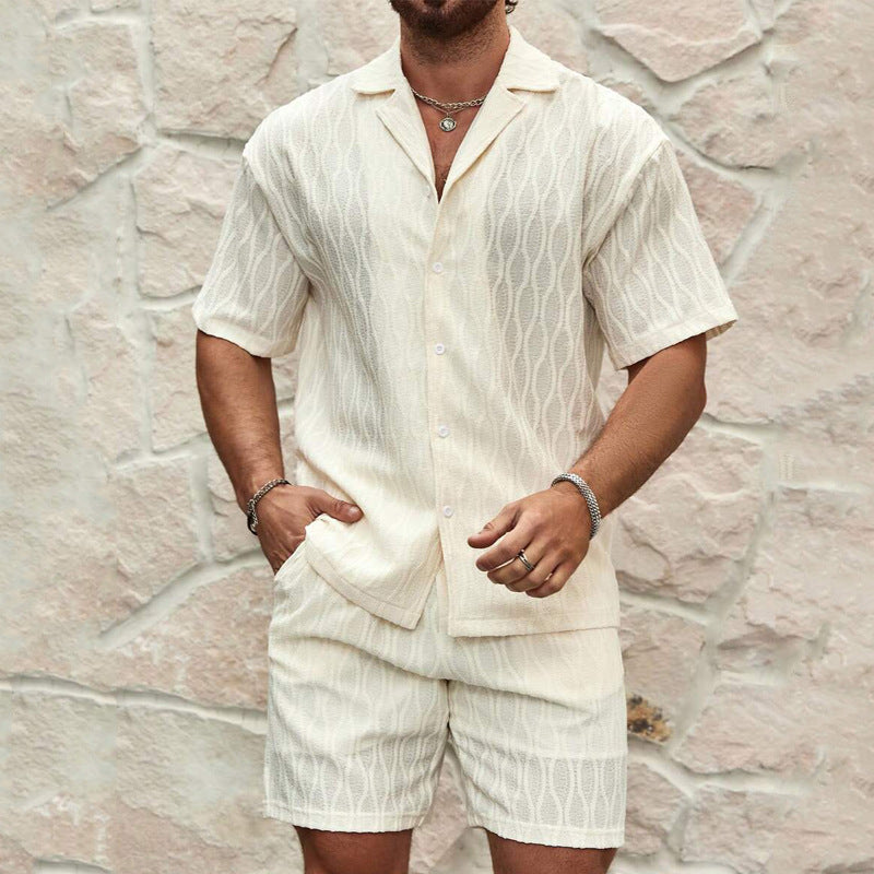 Drune | Set Herren Sommer mit Hemd und Shorts