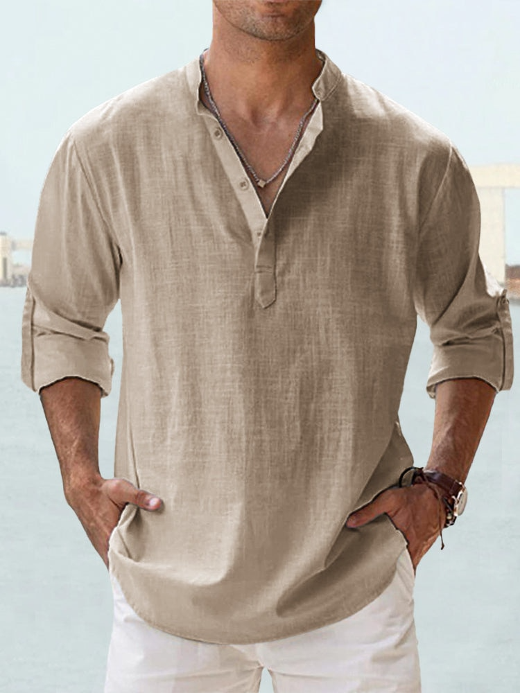 Camicia da uomo in lino Premium