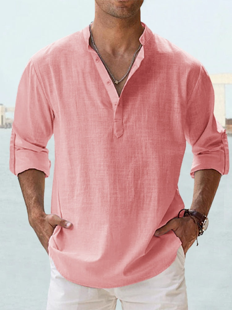 Camicia da uomo in lino Premium