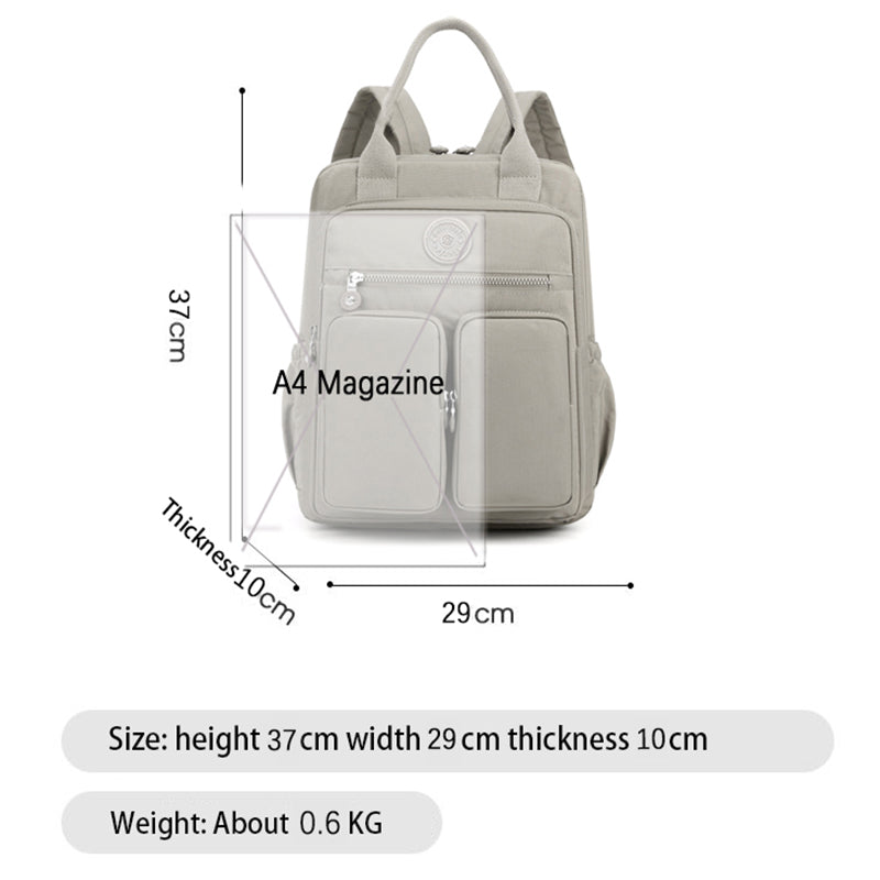 Drune | Mode Frau wasserdichter Nylon leichter Rucksack