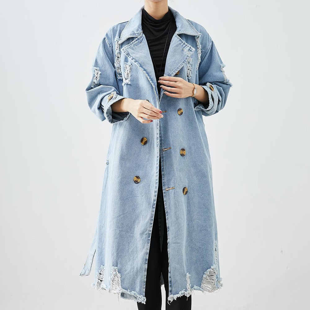 Lore Voss | Eleganza femminile in un cappotto di jeans da donna