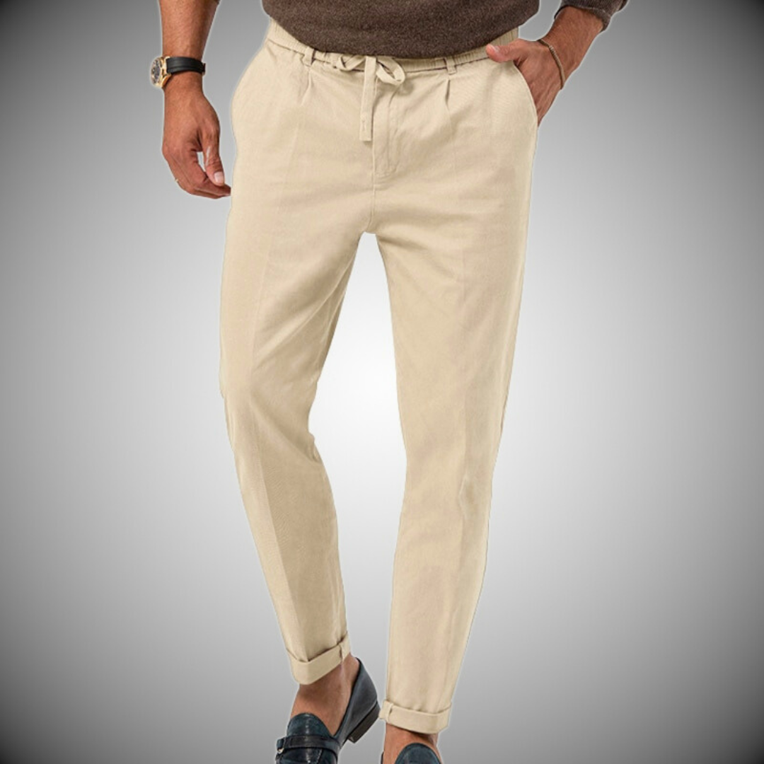 Drune | Herren Chino Hose Weiß Stoffhose