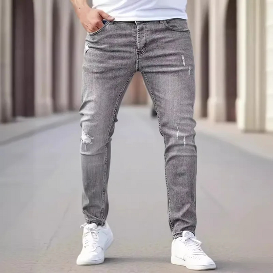 Jeans slim fit da uomo grigi