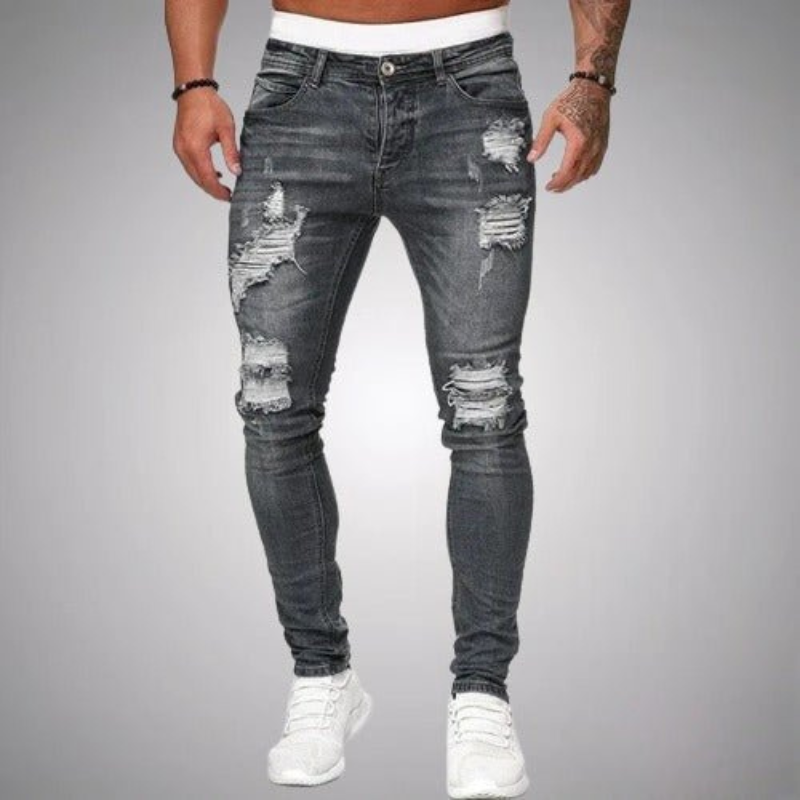 Jeans slim fit da uomo grigi