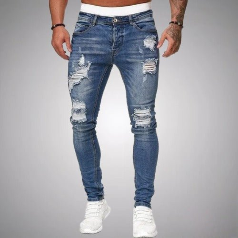 Jeans slim fit da uomo grigi