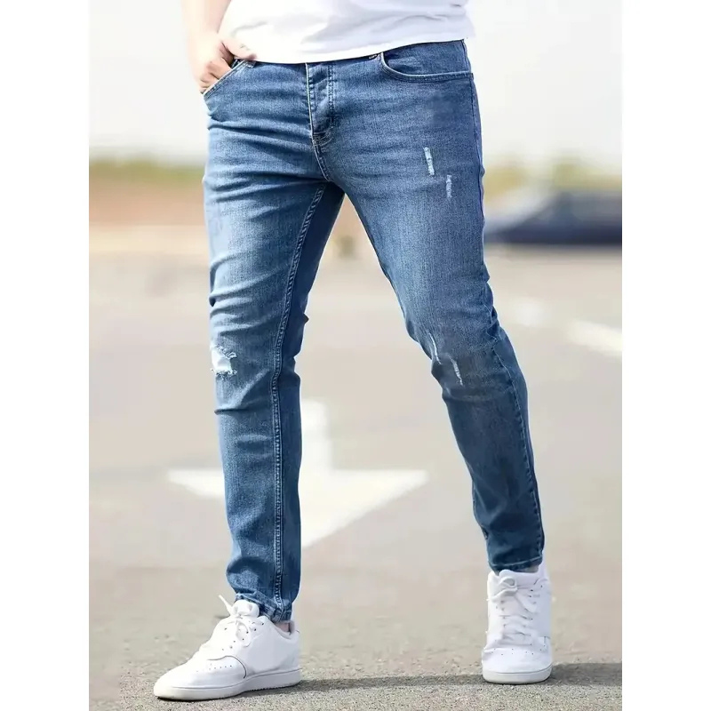 Jeans slim fit da uomo grigi