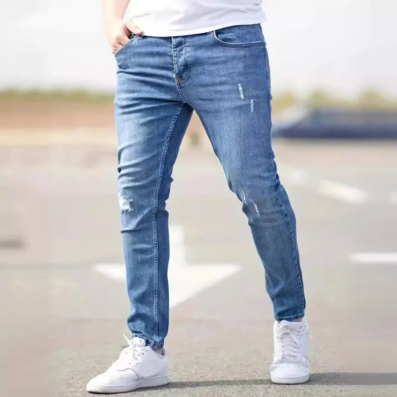 Jeans slim fit da uomo grigi