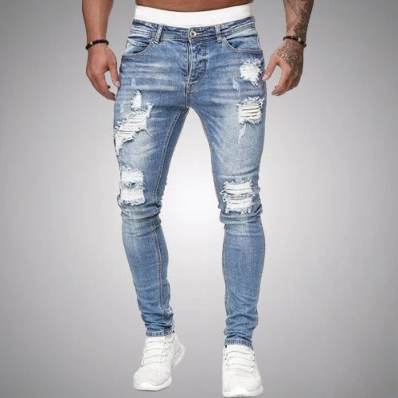 Jeans slim fit da uomo grigi