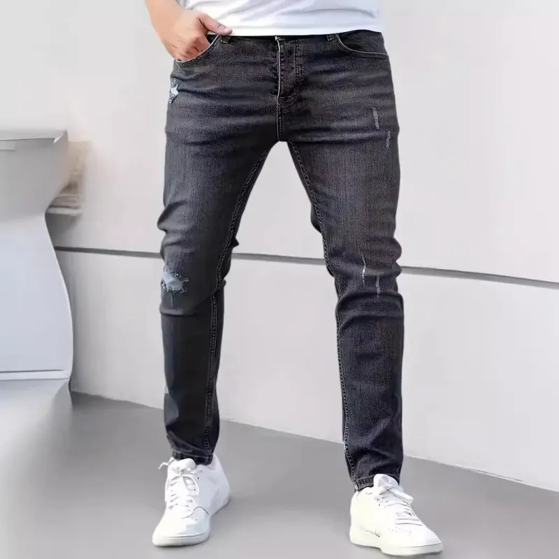 Jeans slim fit da uomo grigi